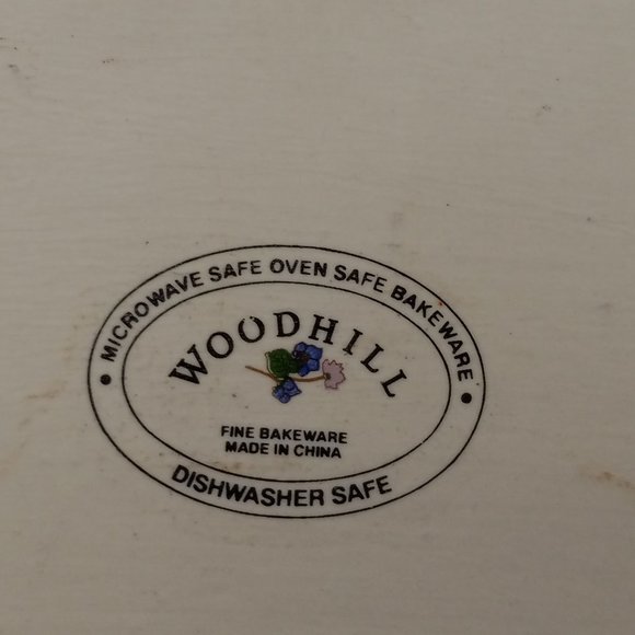 Woodhill Baking Dish Floral 12 x 9 Rectangular Ceramic Fine Bakeware Casserole - Picture 12 of 13